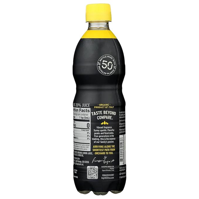 Ingrilli Organic Lemon Squeeze 32 Fl Oz Bottle (Pack of 6)