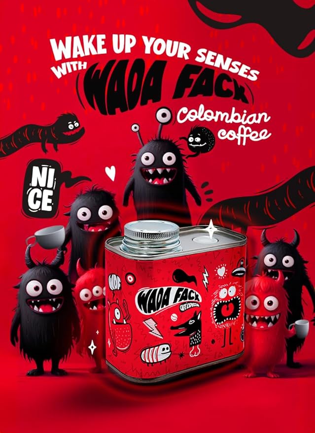 WADA FACK CAFÉ ESPECIAL Single Origin Specialty Coffee 200g: Medium Roast Colombian Ground Coffee With High Cupping Score 88 &amp Flavor Notes of Sweet Lemon Pink Grapefruit Cocoa