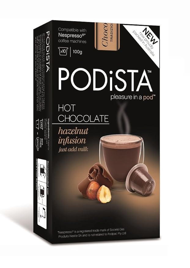 Hot Chocolate Nespresso Original Line Compatible Capsules Hot Cocoa Pods - Variety Pack - 4 Flavors / 4 Boxes - 40 Pod Package