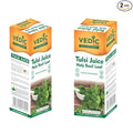 Vedic Juices Tulsi Juice 1 L - Natural Juice for Daily Use - 33.8 Floz Pack of 2