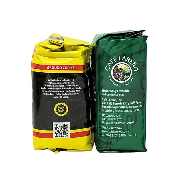 Best Seller's Puerto Rican Coffee Pack - 2 pk of Cafe Yaucono 14oz &amp 2 pk of Cafe Lareño 14oz