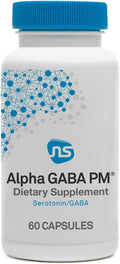 Neuroscience Alpha GABA PM - Sleep Aid for Adults with 5-HTP Melatonin 3mg + L Theanine Supplement - Calming Botanical Blend for Stress Support Brain Health &amp Relaxation (60 Capsules)