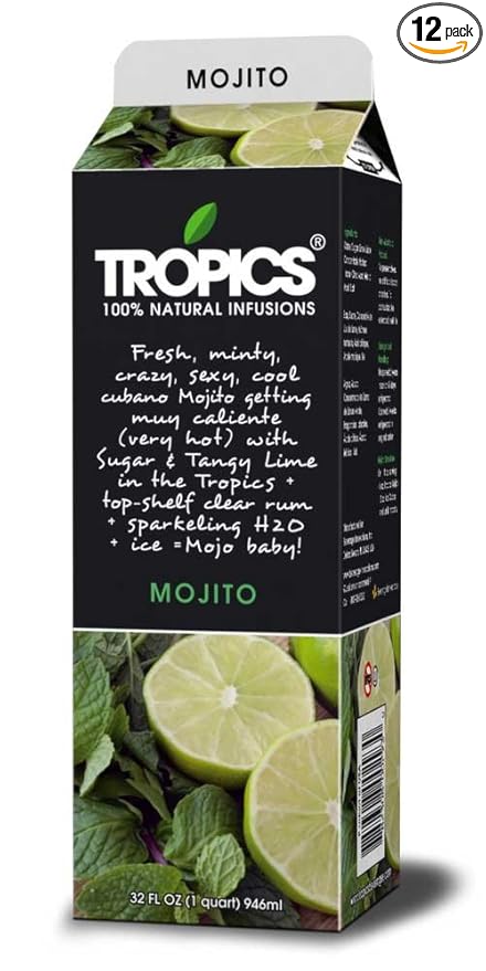 Tropics Mojito Drink Mix 32 Ounce -- 12 per case.