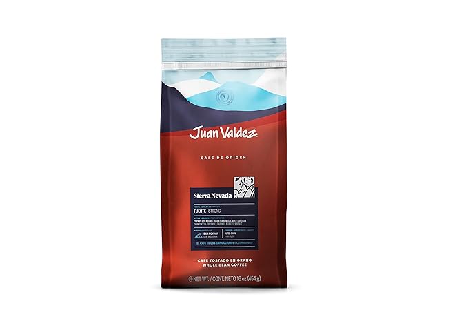 Juan Valdez Sierra Nevada Whole Bean Coffee | 100% Colombian Coffee | Single Origin with Notes of Chocolate Caramel &amp Roasted Nuts | 16 oz / 454 gr