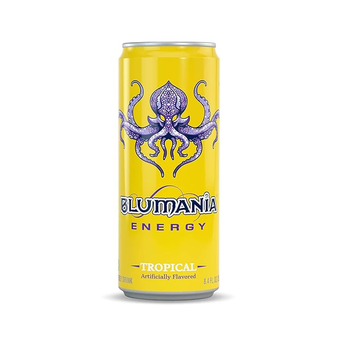 BLUMANIA ENERGY - TROPICAL 8.4 Oz (Pack of 24) No Jitters No Preservatives