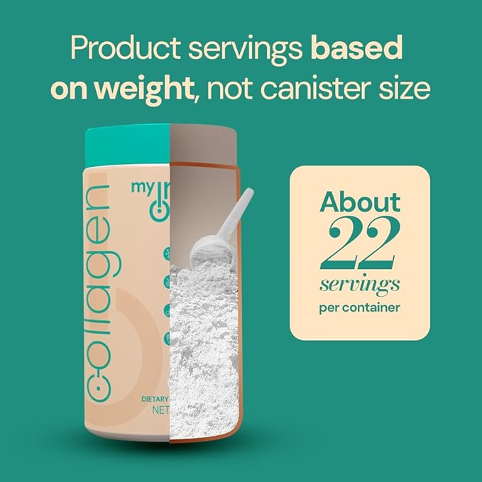 Collagen Peptides – Pure Hydrolyzed Type I Bovine Collagen Powder – Unflavored Grass-Fed Keto &amp Paleo Friendly Non-GMO Gluten-Free Protein for Skin Hair Nails &amp Joints – 16oz (1lb)