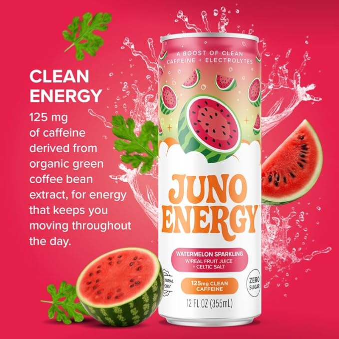 JUNO ENERGY Watermelon Sparkling 12 pack