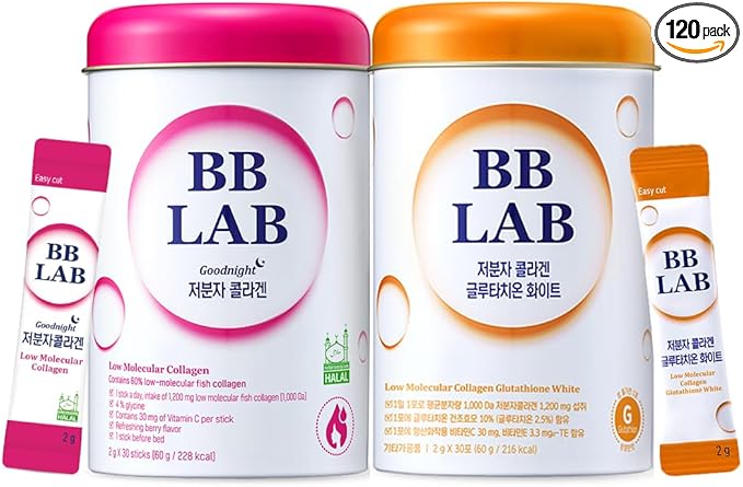 BB LAB [Galentine’s Day Glow Collagen Set] Goodnight 1200mg Collagen + Glutathione 200mg