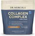 Dr. Mercola Collagen Complex Powder - Supports Skin Elasticity &amp Tissue Health - Multi-Source Collagen Types I II &amp III - Non-GMO Gluten-Free &amp Soy-Free- 10.89 oz (30 Servings) - Chocola