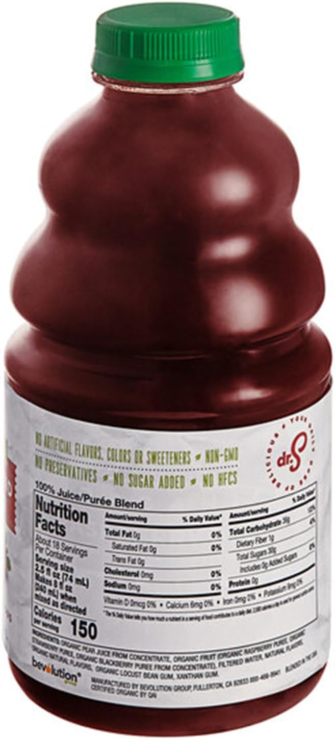 Organic Raspberry Fruit Smoothie Mix 46 fl. oz. WS-103DRORGRASP-NF