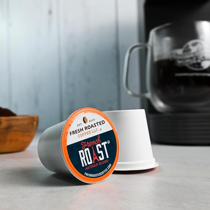 Fresh Roasted Coffee Dark Roast Blend Variety Pack K-Cup Compatible 96 Count