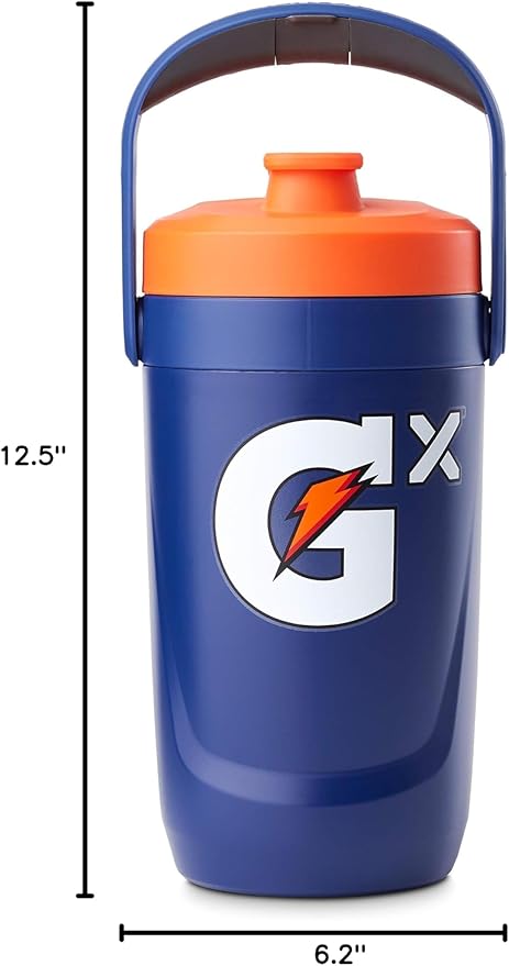 Gatorade Gx Performance Jug 64oz Leakproof Non Slip Grip Great for Athletes Navy