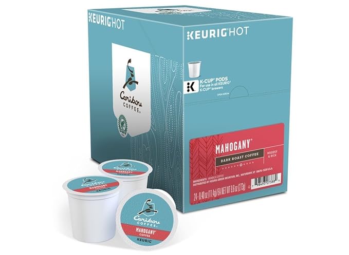 Caribou Coffee MAHOGANY -- 1 Box of 24 K-Cups for Keurig Brewers