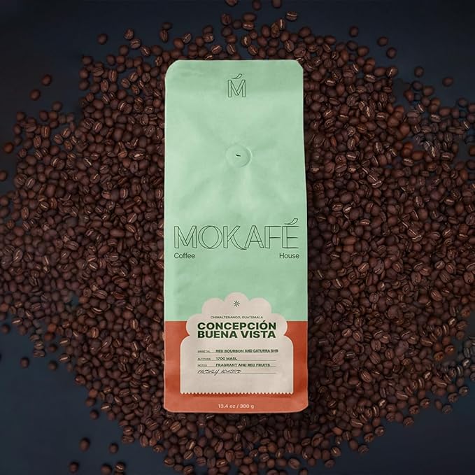 Concepcion Buena Vista - Red Bourbon and Caturra SHB | Whole Beans | 100% Arabica Coffee from Guatemala's Chimaltenango Region | Perfect for Any Brewing Method (Whole Bean 380 Grams)
