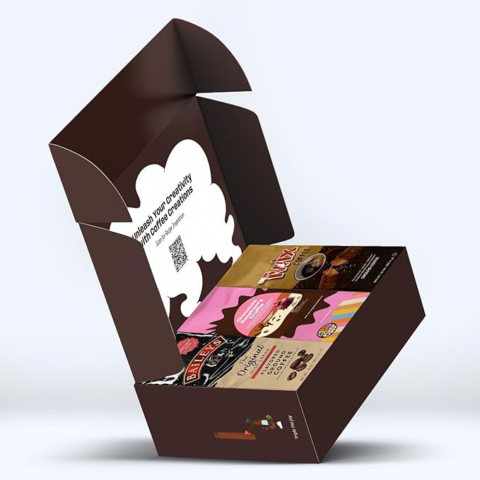 Perfect Samplers Flavored Ground Coffee Gift Box Variety Pack Twix Baileys Original Chocolate Raspberry Coffee Medium Roast Ground Coffee Sampler 3 Pack
