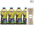 Sunsweet Amazin Prune Light Juice 64 fl oz Plastic Bottles 4 Pack + 15 Sugarcane Disposable Straws by KOOL8SHOP Infinite Deals