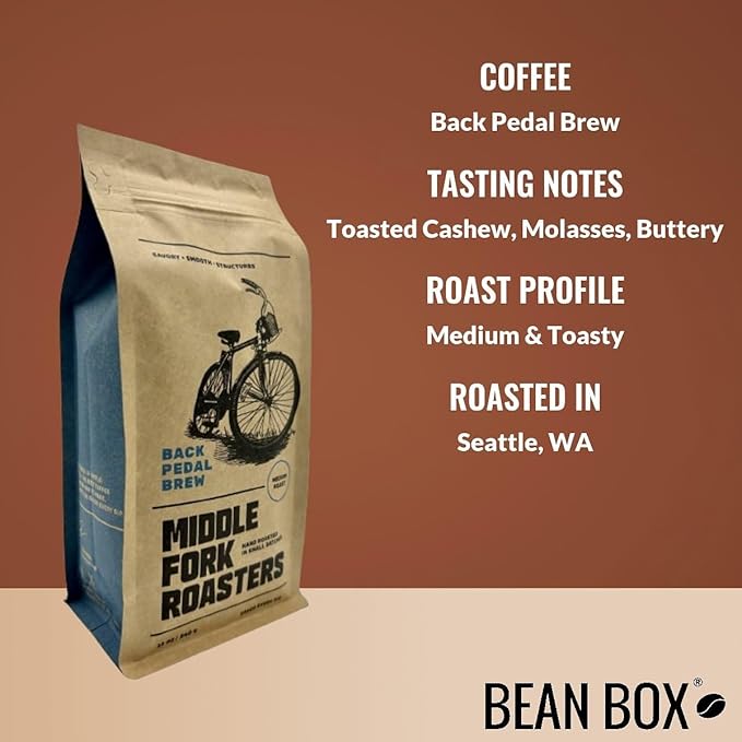 Bean Box Coffee Sampler - Roasted by Middle Fork 4-Pack Whole Bean Coffee Gourmet Coffee