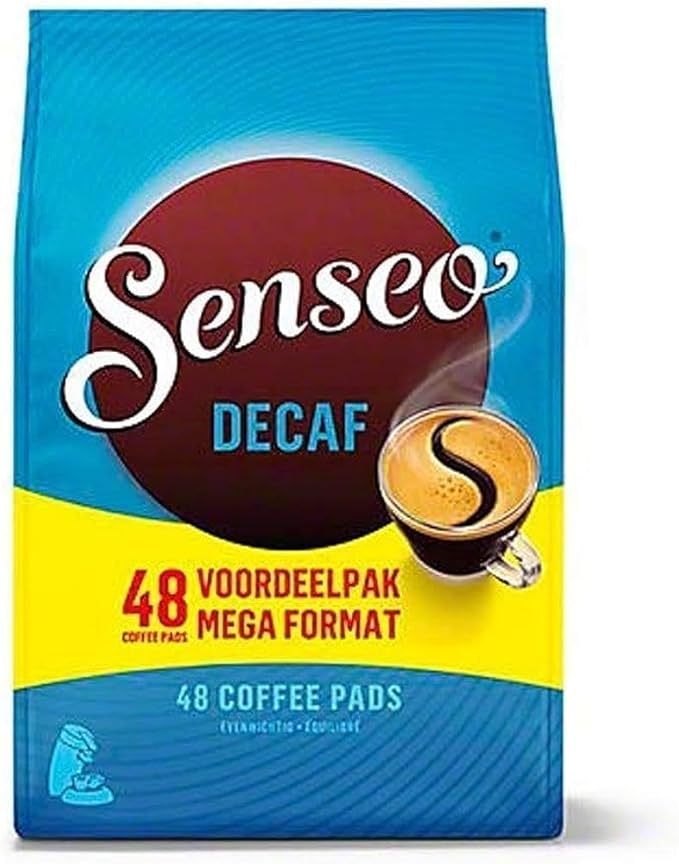 Douwe Egberts Senseo Coffee Pods. Pick Any 3 packs (48 Coffee Pods Each Pack) from 8 Blend Inc: Classic Espresso Strong Extra Strong Mild Gold(100% Arabica) Mocca Decaf Total 144 Pods Mega Pack