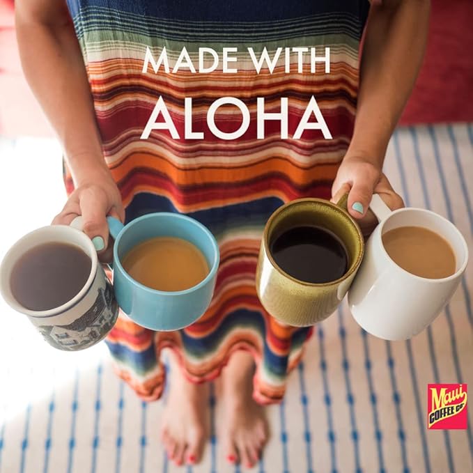 Maui Coffee Company 100% Hawaiian Coffee Whole Bean Grown and Roasted in Hawaii Dark Roast 7 oz.