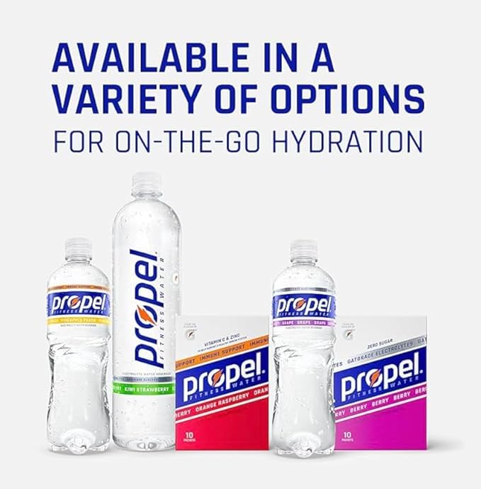 Propel Zero Sugar Electrolyte Powder Packets 10 count pack of 4 (40 Count WATERMELON) in STAW box