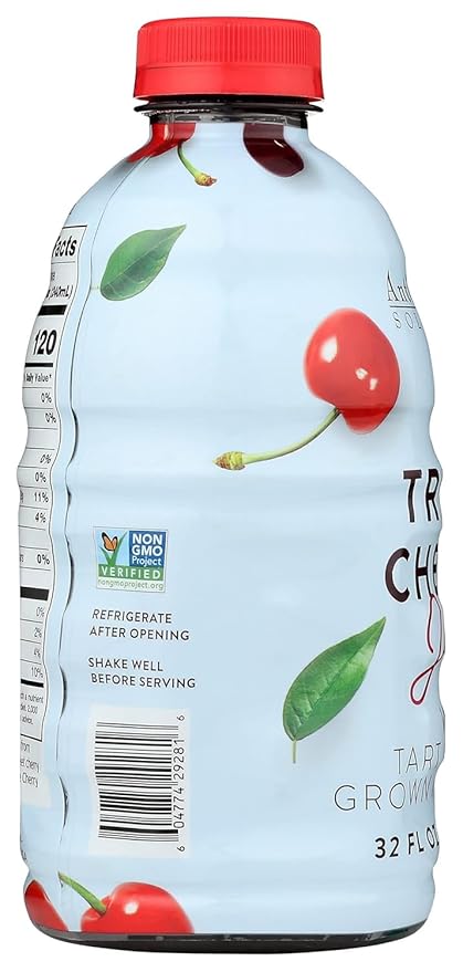 Antioxidant Solutions 100% Triple Cherry Juice - No Added Sugar - High in Antioxidants - 32 fl oz Bottles (6-Pack)