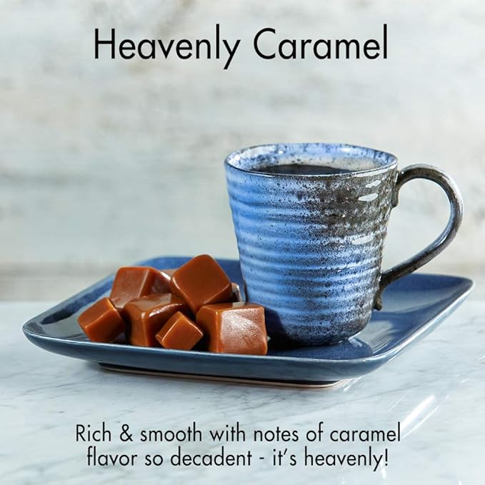 Door County Coffee - Heavenly Caramel - Sweet &amp Buttery Caramel Flavored Coffee - Medium Roast - Ground Coffee - 20 oz Bag