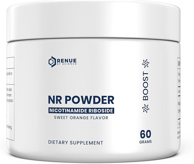 Renue By Science Nicotinamide Riboside | 1000mg Nicotinamide Powder - High Strength NR NAD Powder Sublingual Citrus Burst Flavor | Manufactured in The USA &amp Third-Party Tested | 60 Servings