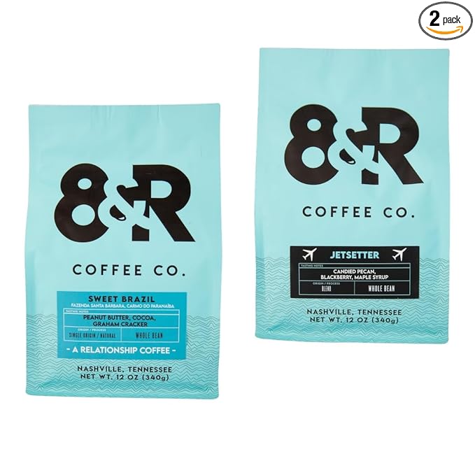 Bean Box Sampler - Roasted by 8th &amp Roast Co. 2-Pack Whole Bean Coffee Gourmet Coffee