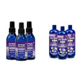 Dr Teal's Sleep Spray with Melatonin &amp Essential Oil Blend 6 fl oz (Pack of 3) &amp Kids 3-in-1 Sleep Bath: Bubble Bath Body Wash &amp Shampoo with Melatonin &amp Essential Oil 20 fl oz (Pac