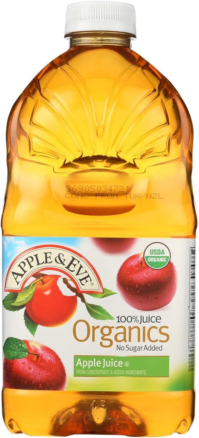 Apple &amp Eve Organics Apple Juice 48 Ounce (Pack of 8)