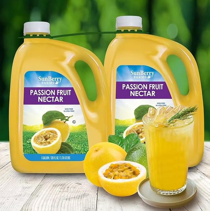 Sunberry Farm Passion Fruit Nectar (1 gal Pack of 1)