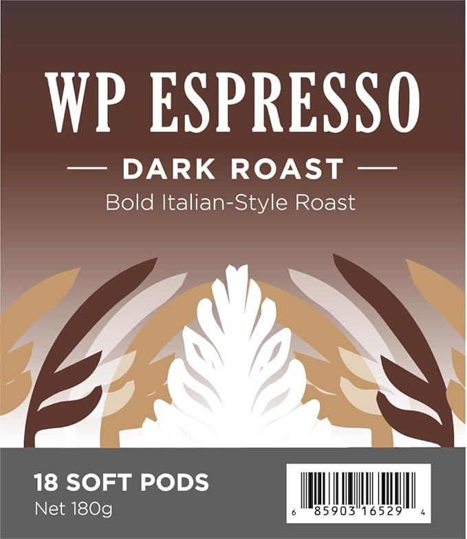 Wolfgang Puck Soft Coffee Pods Espresso 9.5 Gram soft Pods 18 Count (Pack of 3)