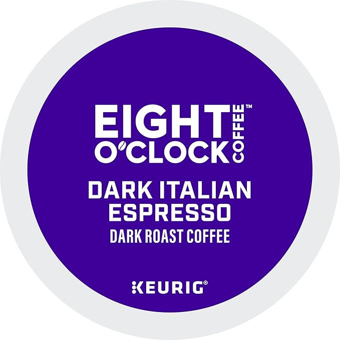Eight O'Clock Coffee Dark Italian Roast Single-Serve Keurig K-Cup Pods Medium Roast Coffee Pods 96 Count