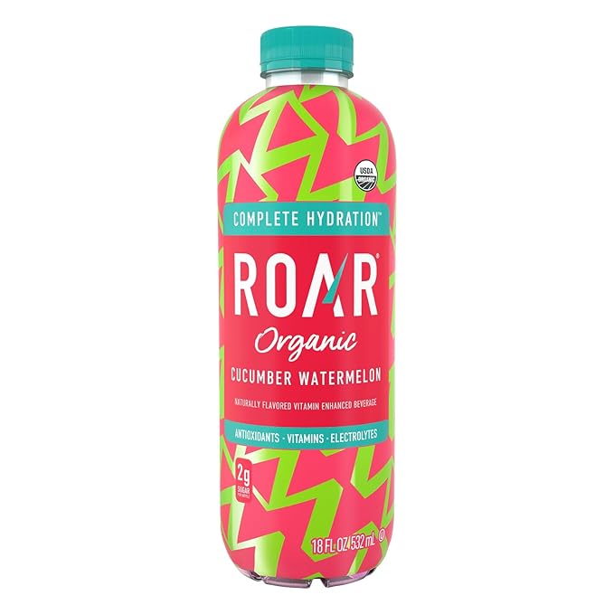 ROAR Complete Hydration Organic Variety Pack - Electrolyte Drinks Loaded with Vitamins C B5 B12 - Hydrating Beverage Non-GMO Gluten-Free - 12 pc
