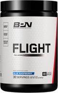 Bare Performance Nutrition BPN Flight Pre Workout Supports Energy and Mental Focus Improved Endurance &amp Muscle Pumps with CarnoSyn® Beta Alanine Blue Raspberry 30 Servings