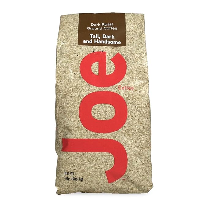 Joe Knows Coffee Dark Roast Ground Coffee Tall Dark and Handsome 2 Pounds