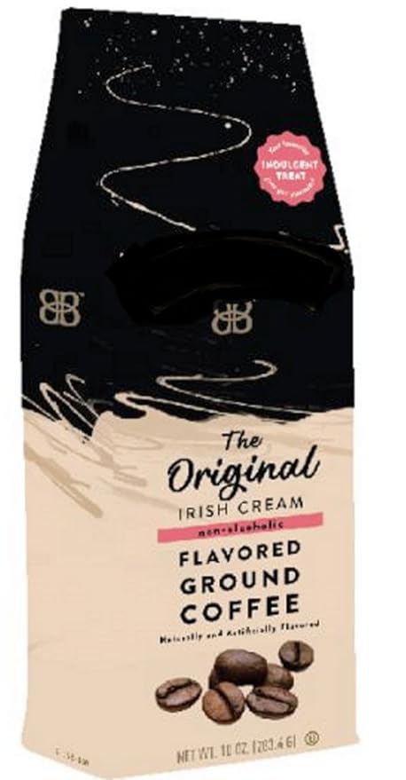 Liquor Lovers Ground Coffee Bundle - Brickhouse Kafe Lua Mocha Liqueur 12oz - Original Irish Cream Flavor 10oz - Original Bourbon Roast 12oz - Flavored Ground Coffee Gift Set