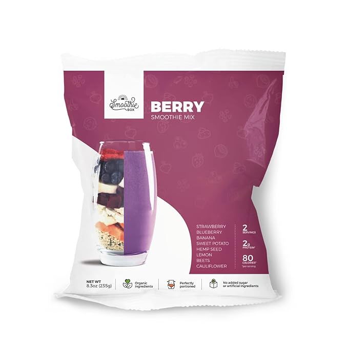 SmoothieBox - Blender Ready Frozen Smoothie Pouches (Berry)
