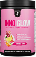 InnoSupps InnoGlow Multi Collagen Peptides Powder for Weight Loss - Thermogenic Fat Burner and Anti Aging Collagen Powder for Women - Hair Skin Nails Joint Support - 20 Servings (Tropical Punch)