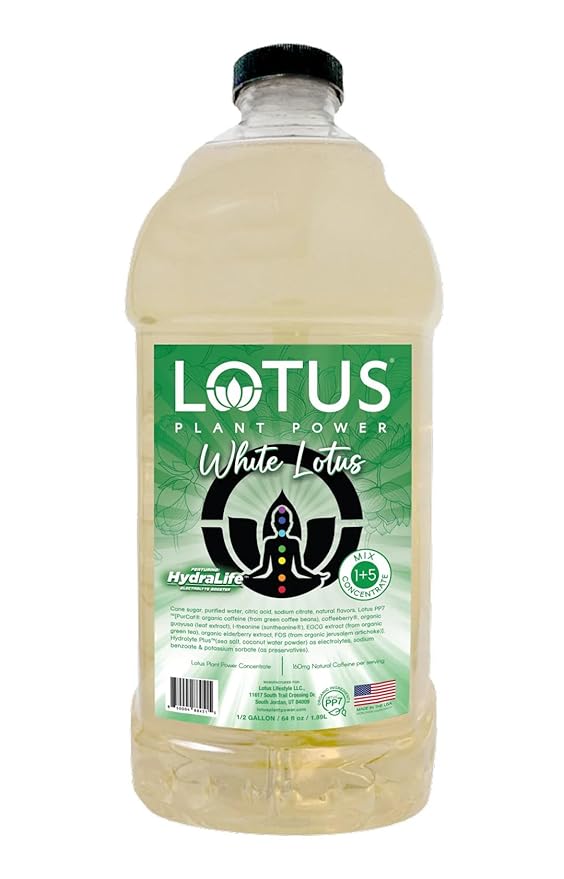 Lotus Energy Drink Concentrate 64 fl oz (White) Pack of 2