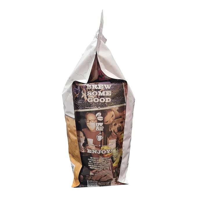 Independence Coffee Co. Old New Orleans Crème Brule Flavored Light Roast Whole Bean Coffee 5 Pound Bag (Packaging May Vary)