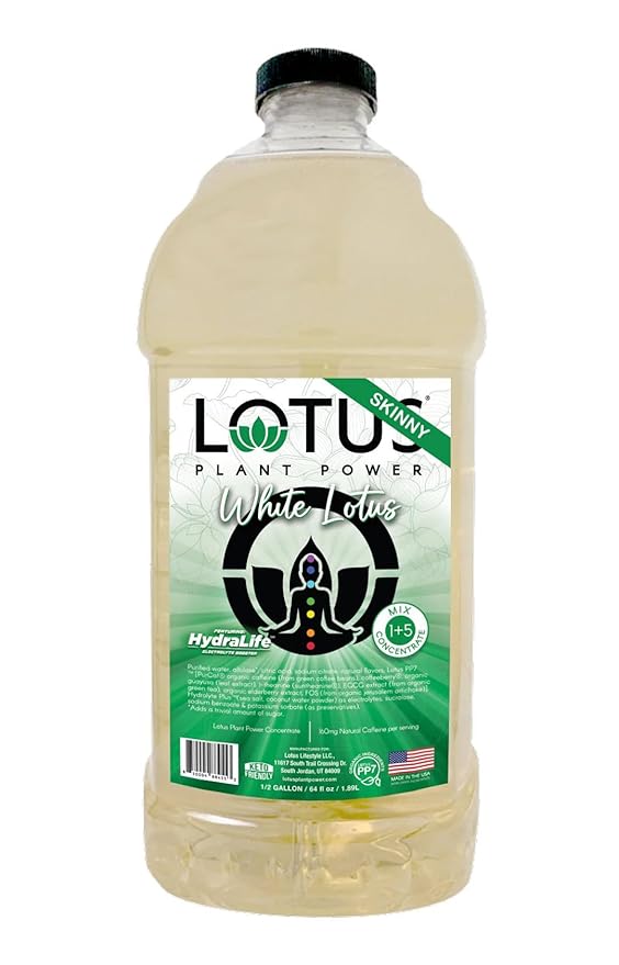 Lotus Plant Power 5:1 Energy Concentrate 64 fl. oz. (Skinny Pink) Pack of 2 (Packaging May Vary)