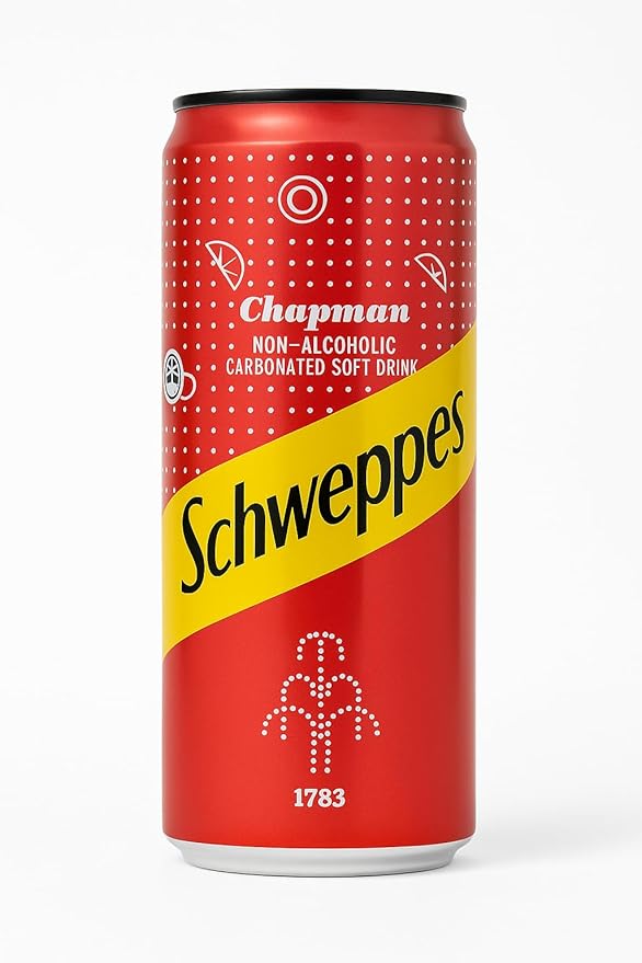 Schweppes Chapman Non-Alcoholic Carbonated Soft Drink 330ml - Pack of 24
