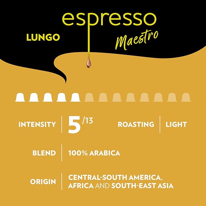 Lavazza Espresso Favorites Collection of Aluminum Capsules Compatible with Nespresso* Original Machines Contains Light Medium and Dark Espresso Roast (60 Capsules)