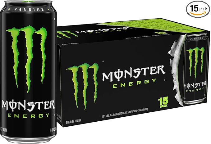 Monster Energy Drink Green Original 16 Ounce | Pack of 15