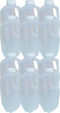 64 Oz Empty Juice Bottles Reusable (Pack Of 12 x 64 Oz Ea) With White Tamper Evident Screw Caps – Great for Homemade Juices Milk Smoothies Tea and Other Beverages - Food Grade BPA Free
