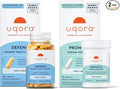 Uqora Defend &amp Promote - Urinary &amp Vaginal Health Supplement Bundle for Daily Support - Supports Vaginal Health Bladder Wall Integrity &amp Cleanses Biofilm** - Easy to Consume - One-Month S