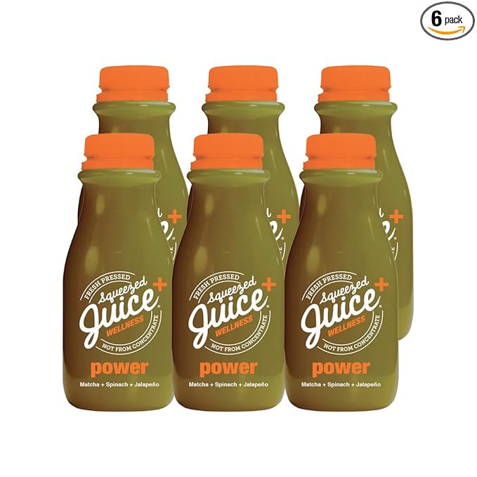 Squeezed Juice Functional POWER - 11 FL OZ Single-Serve Bottles 6 Pack - 100% Juice