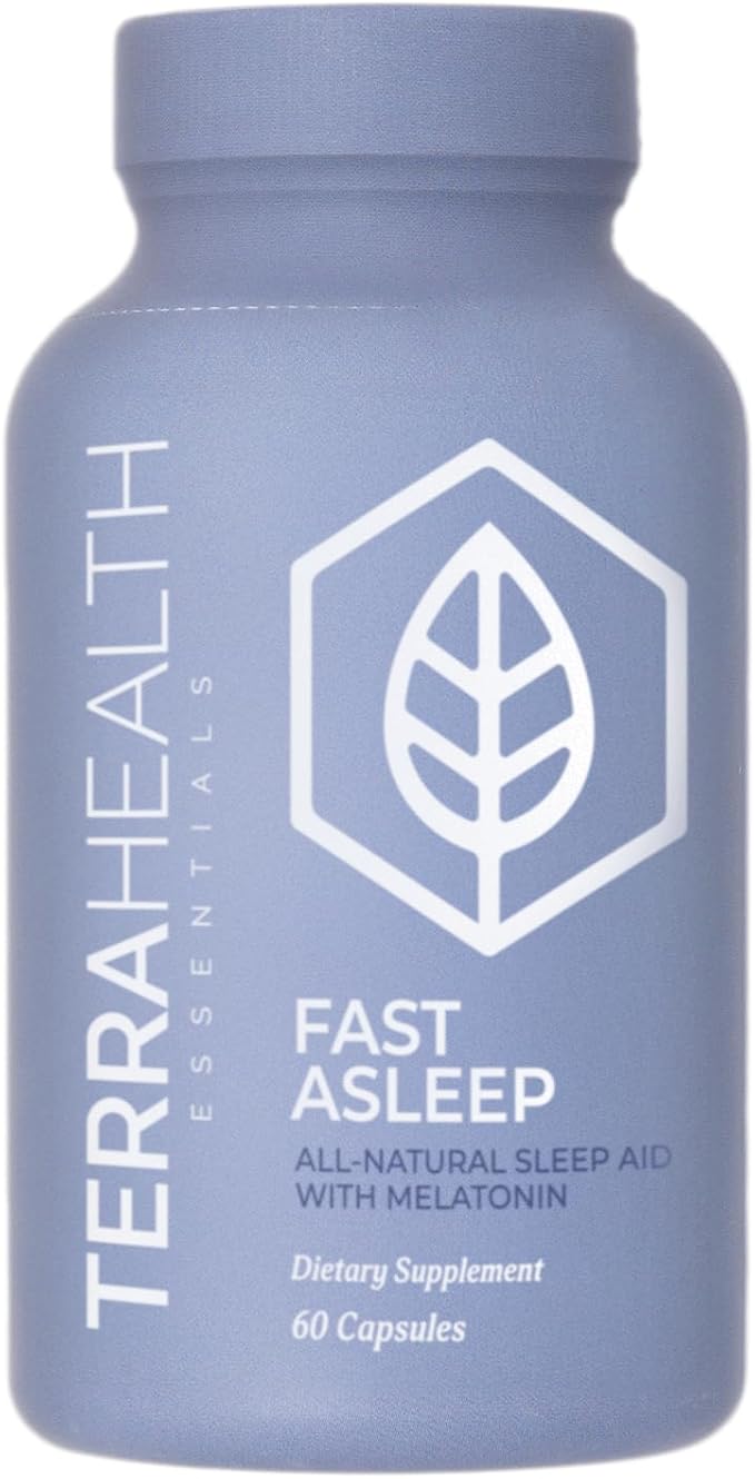 Terra Heath Essentials Fast Asleep - Sleep Support Helps with Sleeplessness &amp Restlessness - All Natural 30 Day Supply