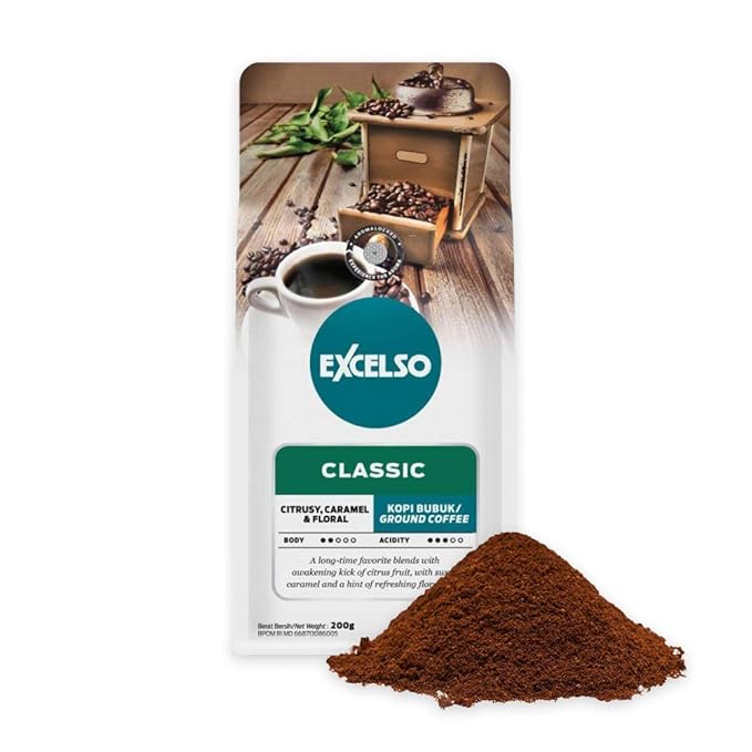 Excelso Classic Ground Coffee 200g (Pack of 1)